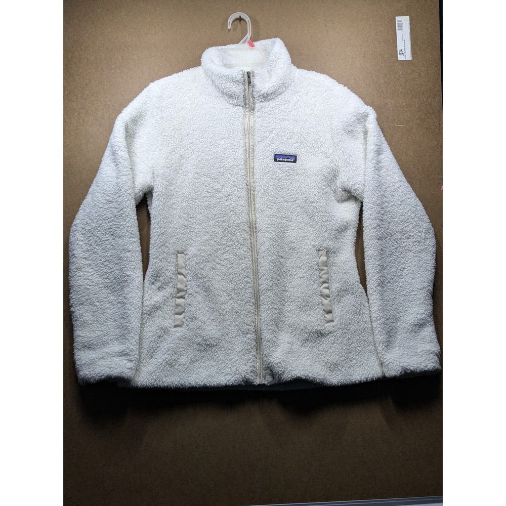 Patagonia Los Gatos Full Zip Fleece Jacket Cream White Womens Large 25148